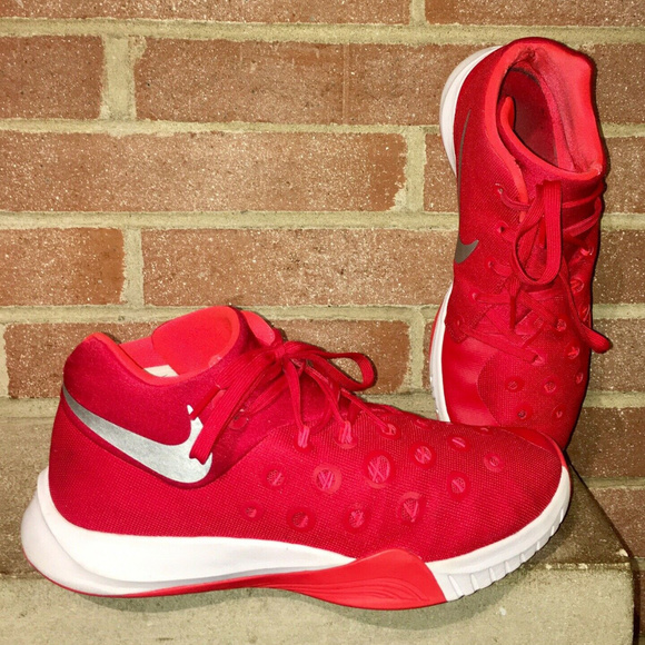 Nike Other - Nike Zoom Mens Hyperquickness Basketball Shoes Red
